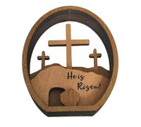 Flaroey Décoration de Pâques Chrétienne - Kit de Plateau en Étages pour la Scène de la Résurrection - Fabriqué à la Main - Signe de la Nativité de Jésus