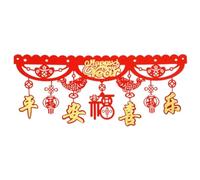 Flaroey Drapeau Rouge du an Chinois 2024 Fête du du Dragon Chine Décoré Maison Porte- pour Célébrer F Facile à Utiliser