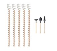 Flaroey Electro Culture Piquets en cuivre pour plantes Antenne de jardinage Tiges en cuivre Fil de cuivre 43 cm