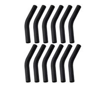 Flaroey Embouts de Paille en Silicone Embout de Remplacement de Paille Réutilisable pour Pailles Métalliques en Acier Inoxydable de Diamètre Extérieur de 8 mm Noir