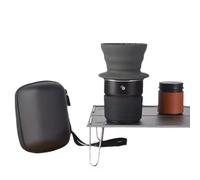 Flaroey Ensemble de café infusé à la main en forme de gâteau en silicone avec filtre en acier inoxydable