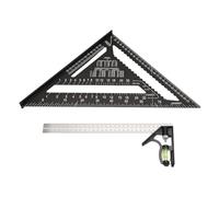 Flaroey Équerre de chevalet de 30,5 cm et équerre triangulaire, équerre de charpentier, équerre de charpentier, équerre de charpentier pour le travail du bois, règle rapporteur disposition