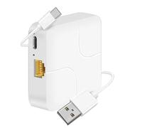 Flaroey Extension de Câble Réseau Universelle Répartiteur Ethernet USB C Haute Vitesse Alimentation Gigabit Internet Adaptateur Répartiteur Rj45 1 à 2