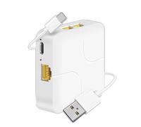 Flaroey Extension de Câble Réseau Universelle Répartiteur Ethernet USB C Haute Vitesse Alimentation Gigabit Internet Adaptateur Répartiteur Rj45 1 à 4