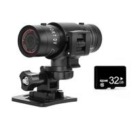 Flaroey F9 Mini Caméra de Sport 1080P 200W Équitation en Plein Air Casque de Moto Sport DV Caméra Vidéo Étanche Caméra de Vélo