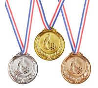 Flaroey Football 3 Médailles, Or, Argent, Bronze, Médaille des Gagnants avec 1er 2ème 3ème Médaille Métal Enfant, Médaille des Gagnants de Style