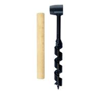 Flaroey Foret de Survie Manuel de 25 mm pour le Bois avec Manche en Bois, Tarière à Main