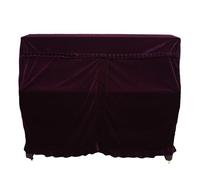 Flaroey Housse de Piano Tridimensionnelle, Housse de Piano en Velours Doré, Housse Anti-Poussière Épaisse pour Piano, Housse de Piano à Queue Violette