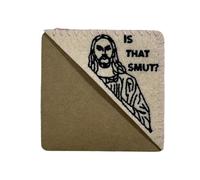 Flaroey Is That Smut - Peeking Jesus Page Triangulaire en Feutre Brodée Marque-Page D'Angle Cousu - Cadeau pour les Amateurs de Livres Cadeau de Pâques B 1 Pièce