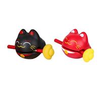 Flaroey Jouet Musical Instrument à Percussion Bureau Jouet Relaxant Dessin Animé Bloc de Temple Ornements Étudiant Drôle Facile à Utiliser B