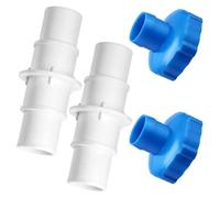 Flaroey Kit D'Adaptateur de Tuyau de Piscine 4 Pièces, Raccord de Connecteur de Tuyau de 1-1/4 Po ou 1-1/2 Po et Adaptateur de Tuyau B 11238 pour Aspirateur de Piscine