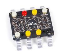 Flaroey Kit d'apprentissage 741 Principes d'amplificateur opérationnel Transistor, fabrication, puce et composants de circuit analogique