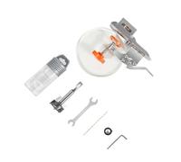 Flaroey Kit de gabarit de charnière dissimulé réglable, 0-30 mm, outil d'installation de charnière de porte avec positionnement, acier inoxydable