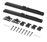 Flaroey Kit de Matériel pour Rail de Porte de Grange, Matériel de Glissière Amortisseur, Butée de Porte, Quincaillerie de Meuble