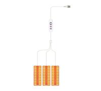 Flaroey Les Plantes à Élèvent la Lumière Lampe LED Marche/Arrêt Automatique Lumière du Soleil Lampe de Culture Quantique 3 Brochettes