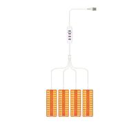 Flaroey Les Plantes à Élèvent la Lumière Lampe LED Marche/Arrêt Automatique Lumière du Soleil Lampe de Culture Quantique 4 Brochettes