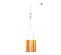 Flaroey Les Plantes à Élèvent la Lumière Lampe LED Marche/Arrêt Automatique Lumière du Soleil Lampe de Culture Quantique 2 Brochettes