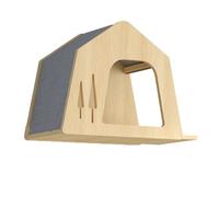 Flaroey Lit mural en bois pour chat, petit animal de compagnie, meuble jouet B