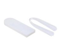 Flaroey Lot de 10 marque-places vierges en acrylique transparent avec ruban pour décoration de table
