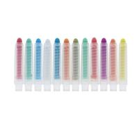 Flaroey Lot de 12 craies anti-poussière avec support, le meilleur outil d'art pour tableau noir, enfants, dessin, écriture, pour enseignants, étudiants