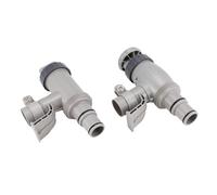 Flaroey Lot de 2 adaptateurs de tuyau de piscine, support de tuyau de rechange et valve à piston pour piscine hors sol