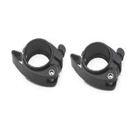 Flaroey Lot de 2 colliers de serrage pliables pour selle de vélo avec levier à dégagement rapide adaptés aux colliers de serrage Sp8 de 40,8 mm, noir