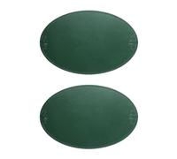 Flaroey Lot de 2 sets de table rtro de style europen franais, tapis d'isolation ovale, impermable et rsistant l', en cuir PU, tapis de table de salle manger occidental, Home F