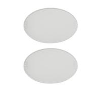 Flaroey Lot de 2 sets de table rtro style europen franais ovale isolant tapis Ins impermable et rsistant l' en cuir PU Tapis de table de salle manger occidental Home E