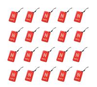 Flaroey Lot de 20 étiquettes NFC Ntag213 13,56 MHz pour tous les téléphones compatibles NFC Carte de visite à puce NFC 42 x 26 mm C
