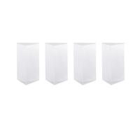 Flaroey Lot de 4 prismes optiques en cristal pour lumières arc-en-ciel, enseignement physique, spectre de lumière réfracté, transparent