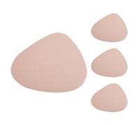 Flaroey Lot de 4 sets de table impermables et antidrapants en cuir - Accessoires de cuisine - Rose
