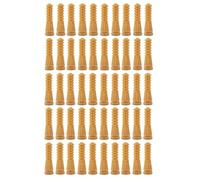 Flaroey Lot de 50 doigts d'épilation en caoutchouc pour poulet, canard, caille, oie, facile à installer, jaune