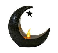 Flaroey Lune Étoilée Chandelier Ramadan Festival Décoration de Vent Fête Lanterne Bougie Électronique Lampe de Bureau Mode A