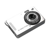 Flaroey M08 Appareil photo numérique Ccd Petit appareil photo pour étudiants Petite Portable Rétro Campus Card Machine Blanc Sans Carte Mémoire 32G