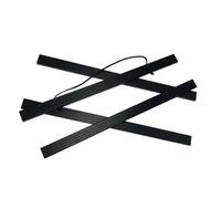 Flaroey Magnétique en Bois Affiche Cintre Photo Mur Art Toile Impression Photo Clip Salon Décor à Noir