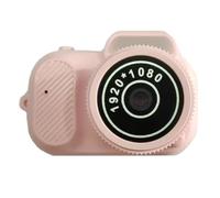 Flaroey Mini Appareil Photo Numérique 1080P 2MP 100 Minutes D'Autonomie de Batterie Petite Caméra Vidéo avec Écran Couleur Dragonne pour Adolescents Enfants, C