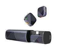 Flaroey Mini microphone sans fil 2,4 GHz 2,4 GHz Système de microphone sans fil Récepteur émetteur Capsule Temps Transmission stable 300 m pour Vlogg Live Streaming A