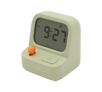 Flaroey Mini réveil rétro avec machine de jeu portable pour enfants - Horloge numérique multifonction - Compte à rebours - Horloge de table de bureau facile à installer