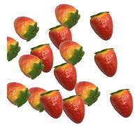 Flaroey Modèle de Fruits Simulés, Accessoires de Simulation de Faux Fruits, Outils Pédagogiques Décoratifs pour L'École de Fraises