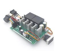 Flaroey Module de contrôle de vitesse du moteur CC, PWM réglable avec affichage numérique 0-100 % MAX60 A, 12 V 24 V