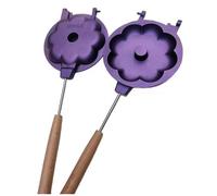 Flaroey Moule à gâteau polyvalent anti-adhésif en aluminium avec poignée amovible pour le camping en plein air facile à utiliser 36 x 14 x 3,4 cm