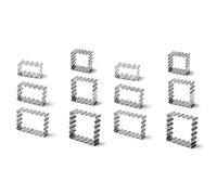 Flaroey Moule à Rectangulaire en Forme de Vague avec Cadre de Bénédiction, Moule à Pâtisserie pour Décoration de Gâteau Fondant de Mariage