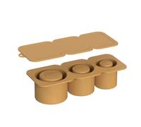 Flaroey Moule glaons en silicone avec couvercle pour faire 3 moules glaons cylindriques creux, facile installer et utiliser, bronze