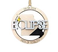 Flaroey Ornement 2024, Décorations 2024, Souvenir Eclipse J 2024