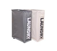 Flaroey Panier à linge fin à roulettes avec support étanche et organiseur sur roulettes, grand panier à linge sale, facile à installer, facile à utiliser