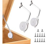 Flaroey Paquet 2 Charnières Coffre à à Fermeture, Charnières Support Couvercle, Charnières Coffre pour Coffre à en Bois, Cèdre, Coffre Rangement et Banc