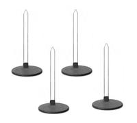 Flaroey Paquet de 4 Organisateurs de Couvercles de Gobelet Pliables, Peu Encombrante, Organisateur de Couvercles de Tasse à Base de Caoutchouc éPais Stable, Autoportant