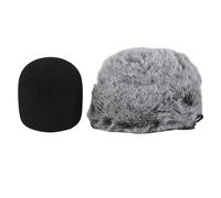 Flaroey Pare-Brise de Microphone en Mousse de Pare-Brise en Fourrure-pour Blue, Blue Pro USB Microphone Pare-Brise -Up Filter (2Pcs)
