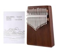 Flaroey Piano à Pouce Kalimba Portable 17 Touches en Noyer avec Trous Ouverts, Kalimba en Noyer avec un Piano à Doigts de Haute Qualité
