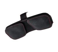 Flaroey Pince à Lunettes Magnétique Multifonctionnelle en Cuir PU pour Pare-Soleil, Étui à Lunettes, Carte, Billet, Stylo, Boucle, Outil de Clip, Noir